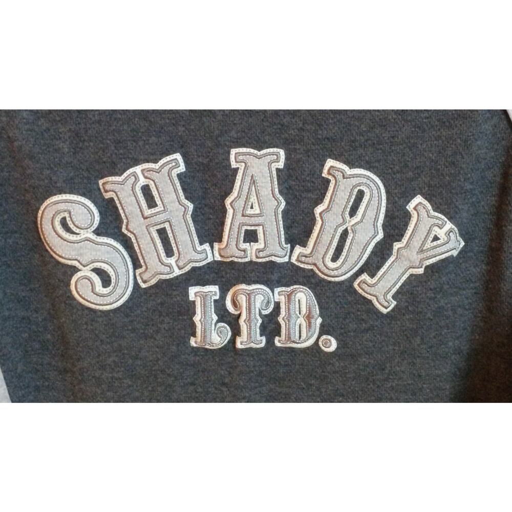 Vintage Eminem Shady LTD. 3/4 Sleeve Shirt. Men's Large. Gray and White.
